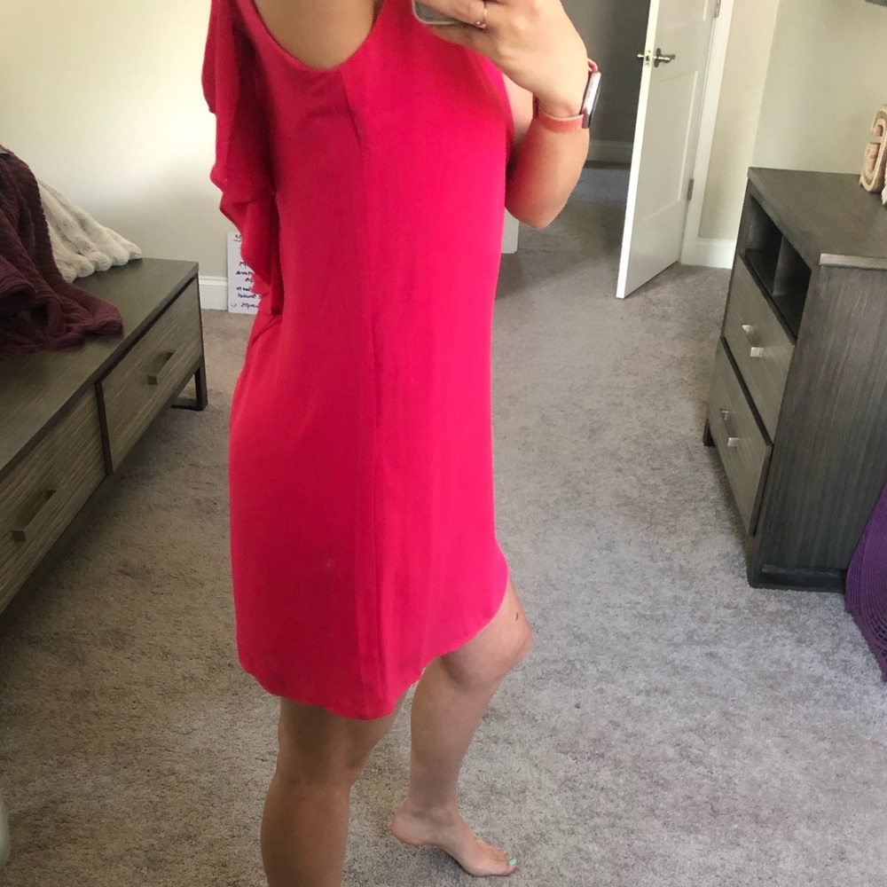 Bright Pink Dress with Bow Back Medium